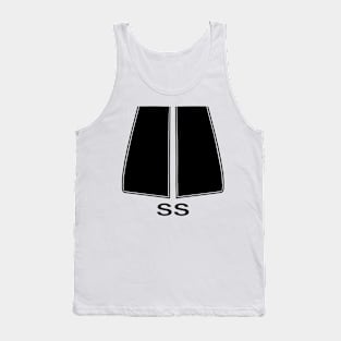 72 Chevelle SS Stripes (Black) Tank Top